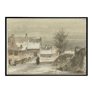 ĚÂG g|X^[ fW^}X^[Wintergezicht met vrouw staand op het ijs CeA a0 a1 a2 a3 a4 b4 b0 b1 b2 b3i G ʉ  _ Vv ybn-poster-4990z