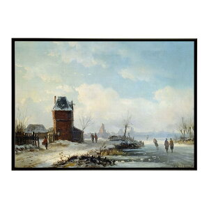 ĚÂG g|X^[ fW^}X^[Winterliche Kanallandschaft mit Blick auf eine hollandische Stadt CeA a0 a1 a2 a3 a4 b4 b0 b1 b2 b3i G ʉ  _ Vv ybn