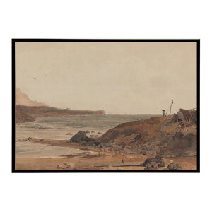 ポスター 名画 絵画 横 a0 a1 a2 a3 a4 b0 b2 b1 b3 b4 海岸の風景 インテリア お洒落 デジタルリマスター 海 自然【bn-poster-5560】