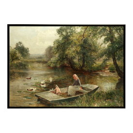 ポスター 名画 絵画 横 a0 a1 a2 a3 a4 b0 b2 b1 b3 b4 Feeding the ducks インテリア おしゃれ 日常風景【bn-poster-5740】