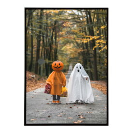 ハロウィーン Halloween パンプキン イベント ジャックオーランタン コスプレ 装飾 オレンジ かぼちゃ おばけ こうもり ホラー ポスター 用紙とサイズが選べる インテリア おしゃれ プリントポスター フォト イラスト お洒落 特大 大きい【lh-poster-9330】