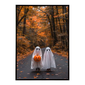 ハロウィーン Halloween パンプキン イベント ジャックオーランタン コスプレ 装飾 オレンジ かぼちゃ おばけ こうもり ホラー ポスター 用紙とサイズが選べる インテリア おしゃれ プリントポスター フォト イラスト お洒落 特大 大きい【lh-poster-9335】