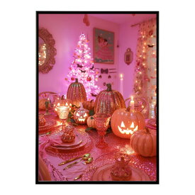 ハロウィーン Halloween パンプキン イベント ジャックオーランタン コスプレ 装飾 オレンジ かぼちゃ おばけ こうもり ホラー ポスター 用紙とサイズが選べる インテリア おしゃれ プリントポスター フォト イラスト お洒落 特大 大きい【lh-poster-9338】