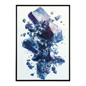 クラッシュストーン 宝石 ジュエル 天然石 クラック ポスター パワー ヒーリング 誕生石 風水 金運 浄化 ルース スピリチュアル インテリア おしゃれ プリントポスター フォト イラスト 【lh-