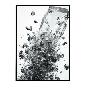 クラッシュストーン 宝石 ジュエル 天然石 クラック ポスター パワー ヒーリング 誕生石 風水 金運 浄化 ルース スピリチュアル インテリア おしゃれ プリントポスター フォト イラスト 【lh-