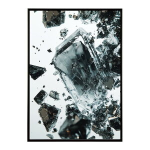 クラッシュストーン 宝石 ジュエル 天然石 クラック ポスター パワー ヒーリング 誕生石 風水 金運 浄化 ルース スピリチュアル インテリア おしゃれ プリントポスター フォト イラスト 【lh-