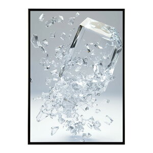 クラッシュストーン 宝石 ジュエル 天然石 クラック ポスター パワー ヒーリング 誕生石 風水 金運 浄化 ルース スピリチュアル インテリア おしゃれ プリントポスター フォト イラスト 【lh-