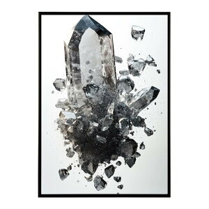 クラッシュストーン 宝石 ジュエル 天然石 クラック ポスター パワー ヒーリング 誕生石 風水 金運 浄化 ルース スピリチュアル インテリア おしゃれ プリントポスター フォト イラスト 【lh-