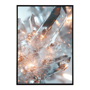 クラッシュストーン 宝石 ジュエル 天然石 クラック ポスター パワー ヒーリング 誕生石 風水 金運 浄化 ルース スピリチュアル インテリア おしゃれ プリントポスター フォト イラスト 【lh-