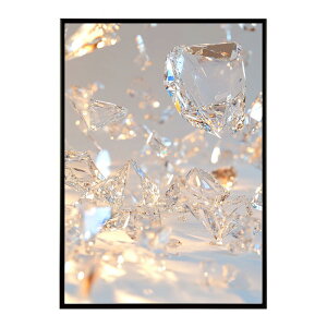 クラッシュストーン 宝石 ジュエル 天然石 クラック ポスター パワー ヒーリング 誕生石 風水 金運 浄化 ルース スピリチュアル インテリア おしゃれ プリントポスター フォト イラスト 【lh-