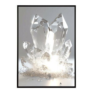 クラッシュストーン 宝石 ジュエル 天然石 クラック ポスター パワー ヒーリング 誕生石 風水 金運 浄化 ルース スピリチュアル インテリア おしゃれ プリントポスター フォト イラスト 【lh-