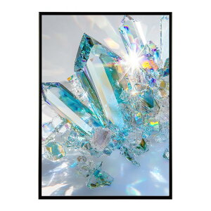 クラッシュストーン 宝石 ジュエル 天然石 クラック ポスター パワー ヒーリング 誕生石 風水 金運 浄化 ルース スピリチュアル インテリア おしゃれ プリントポスター フォト イラスト 【lh-