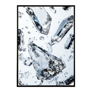 クラッシュストーン 宝石 ジュエル 天然石 クラック ポスター パワー ヒーリング 誕生石 風水 金運 浄化 ルース スピリチュアル インテリア おしゃれ プリントポスター フォト イラスト 【lh-