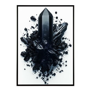 クラッシュストーン 宝石 ジュエル 天然石 クラック ポスター パワー ヒーリング 誕生石 風水 金運 浄化 ルース スピリチュアル インテリア おしゃれ プリントポスター フォト イラスト 【lh-