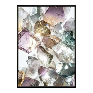 クラッシュストーン 宝石 ジュエル 天然石 クラック ポスター パワー ヒーリング 誕生石 風水 金運 浄化 ルース スピリチュアル インテリア おしゃれ プリントポスター フォト イラスト 【lh-