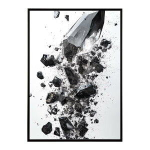 クラッシュストーン 宝石 ジュエル 天然石 クラック ポスター パワー ヒーリング 誕生石 風水 金運 浄化 ルース スピリチュアル インテリア おしゃれ プリントポスター フォト イラスト 【lh-