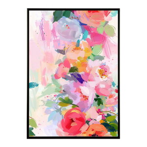 アーティスティックフラワー ポスター 花 絵画 アート 画家 名画 コンセプトアート 油絵 水彩画 絵具 リビング 寝室 玄関 おしゃれ インテリア フラワーアート 大人可愛い 【lh-poster-11024】