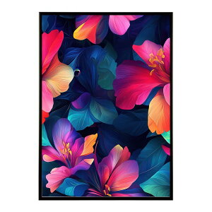 アーティスティックフラワー ポスター 花 絵画 アート 画家 名画 コンセプトアート 油絵 水彩画 絵具 花柄デザイン インテリア雑貨 壁飾り 北欧風 モダンアート フラワーアート 【lh-poster-1124