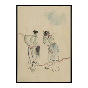 k  |X^[ fW^}X^[ G G Gt p̒j - A Man and a Woman Seen from Behind by Katsushika Hokusai|X^[ pƃTCYIׂ CeA  vg|X^
