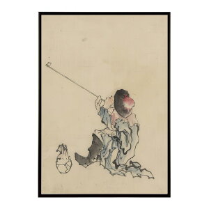 k  |X^[ fW^}X^[ G G Gt ǂl - A Traveler Smoking a Long Pipe by Katsushika Hokusai|X^[ pƃTCYIׂ CeA  vg|X^