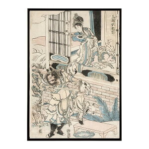 k  |X^[ fW^}X^[ G G Gt u{ - Palace of King Zhou of China by Katsushika Hokusai|X^[ pƃTCYIׂ CeA  vg|X^[ ybn-poste