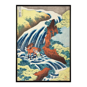 k  |X^[ fW^}X^[ G G Gt g`on - Yoshitsune Horse-Washing Falls by Katsushika Hokusai|X^[ pƃTCYIׂ CeA  vg|X^