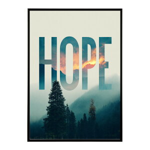 HOPE ポスター タイポグラフィ モノクロ おしゃれ エモい アートプリント 英字ロゴ インテリア 壁掛け 北欧風 リビング 寝室 カフェ インテリア おしゃれ プリントポスター フォト 特大 大き
