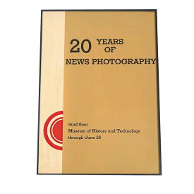 古いレトロ ポスター リマスター レプリカ 【選べる全サイズ＆用紙】 20 years of news photography third floor Museum of History and Technology through June 26 (1966)【bn-poster-599】