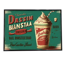 おしゃれ レトロ ブリキ風 アメリカン 海外 ポスター 【選べる全サイズ＆用紙】 アートプリント ポスター インテリア ヴィンテージ 昭和 モダン シンプル オシャレ お洒落 a0 a1 a2 a3 a4 b0 b1 b2 b3 b4 特大 大きい 小さい 横【lh-poster-718】