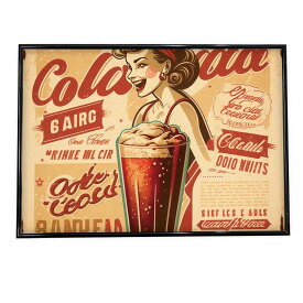 おしゃれ レトロ ブリキ風 アメリカン 海外 ヴィンテージ ポスター 【選べる全サイズ＆用紙】 アートプリント ポスター インテリア 昭和 モダン シンプル オシャレ お洒落 a0 a1 a2 a3 a4 b0 b1 b2 b3 b4 特大 大きい 小さい 横【lh-poster-725】