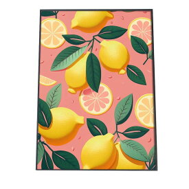 ポスター レトロ 昭和 ポップ カラフル ピンク フルーツ 柄 インテリア おしゃれ アート モダン a0 a1 a2 a3 a4 b0 b1 b2 b3 b4 特大 大きい 小さい 縦【si-poster-35】