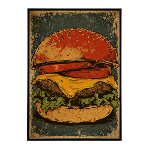 �n���o�[�K�[�|�X�^�[ �A�����J���|�X�^�[ �n���o�[�K�[ �A�[�g ���g���f�U�C�� EAT ME TASTY �J�t�F���� �C���e���A ������� �v�����g�|�X�^�[ �t�H�g �C���X�g ������ ���� �傫���ylm-poster-5