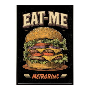 �n���o�[�K�[�|�X�^�[ �A�����J���|�X�^�[ �n���o�[�K�[ �A�[�g ���g���f�U�C�� EAT ME TASTY �J�t�F���� �C���e���A ������� �v�����g�|�X�^�[ �t�H�g �C���X�g ������ ���� �傫���ylm-poster-5