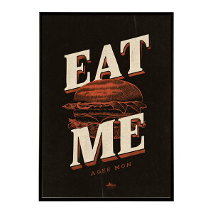 �n���o�[�K�[�|�X�^�[ �A�����J���|�X�^�[ �n���o�[�K�[ �A�[�g ���g���f�U�C�� EAT ME TASTY �J�t�F���� �C���e���A ������� �v�����g�|�X�^�[ �t�H�g �C���X�g ������ ���� �傫���ylm-poster-5