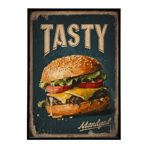 �n���o�[�K�[�|�X�^�[ �A�����J���|�X�^�[ �n���o�[�K�[ �A�[�g ���g���f�U�C�� EAT ME TASTY �J�t�F���� �C���e���A ������� �v�����g�|�X�^�[ �t�H�g �C���X�g ������ ���� �傫���ylm-poster-5