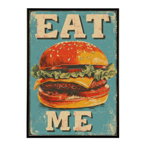 �n���o�[�K�[�|�X�^�[ �A�����J���|�X�^�[ �n���o�[�K�[ �A�[�g ���g���f�U�C�� EAT ME TASTY �J�t�F���� �C���e���A ������� �v�����g�|�X�^�[ �t�H�g �C���X�g ������ ���� �傫���ylm-poster-5