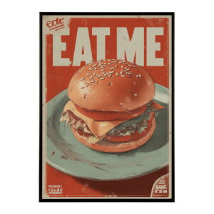�n���o�[�K�[�|�X�^�[ �A�����J���|�X�^�[ �n���o�[�K�[ �A�[�g ���g���f�U�C�� EAT ME TASTY �J�t�F���� �C���e���A ������� �v�����g�|�X�^�[ �t�H�g �C���X�g ������ ���� �傫���ylm-poster-5
