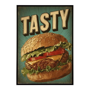 �n���o�[�K�[�|�X�^�[ �A�����J���|�X�^�[ �n���o�[�K�[ �A�[�g ���g���f�U�C�� EAT ME TASTY �J�t�F���� �C���e���A ������� �v�����g�|�X�^�[ �t�H�g �C���X�g ������ ���� �傫���ylm-poster-5