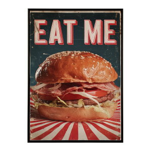 �n���o�[�K�[�|�X�^�[ �A�����J���|�X�^�[ �n���o�[�K�[ �A�[�g ���g���f�U�C�� EAT ME TASTY �J�t�F���� �C���e���A ������� �v�����g�|�X�^�[ �t�H�g �C���X�g ������ ���� �傫���ylm-poster-5