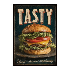 �n���o�[�K�[�|�X�^�[ �A�����J���|�X�^�[ �n���o�[�K�[ �A�[�g ���g���f�U�C�� EAT ME TASTY �J�t�F���� �C���e���A ������� �v�����g�|�X�^�[ �t�H�g �C���X�g ������ ���� �傫���ylm-poster-5