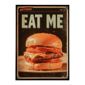 �n���o�[�K�[�|�X�^�[ �A�����J���|�X�^�[ �n���o�[�K�[ �A�[�g ���g���f�U�C�� EAT ME TASTY �J�t�F���� �C���e���A ������� �v�����g�|�X�^�[ �t�H�g �C���X�g ������ ���� �傫���ylm-poster-5