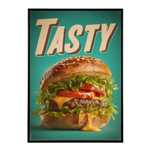 �n���o�[�K�[�|�X�^�[ �A�����J���|�X�^�[ �n���o�[�K�[ �A�[�g ���g���f�U�C�� EAT ME TASTY �J�t�F���� �C���e���A ������� �v�����g�|�X�^�[ �t�H�g �C���X�g ������ ���� �傫���ylm-poster-5