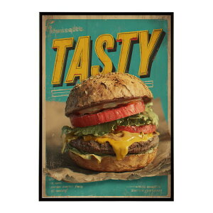 �n���o�[�K�[�|�X�^�[ �A�����J���|�X�^�[ �n���o�[�K�[ �A�[�g ���g���f�U�C�� EAT ME TASTY �J�t�F���� �C���e���A ������� �v�����g�|�X�^�[ �t�H�g �C���X�g ������ ���� �傫���ylm-poster-5