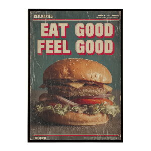 �n���o�[�K�[�|�X�^�[ �A�����J���|�X�^�[ �n���o�[�K�[ �A�[�g ���g���f�U�C�� EAT ME TASTY �J�t�F���� �C���e���A ������� �v�����g�|�X�^�[ �t�H�g �C���X�g ������ ���� �傫���ylm-poster-5