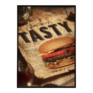 �n���o�[�K�[�|�X�^�[ �A�����J���|�X�^�[ �n���o�[�K�[ �A�[�g ���g���f�U�C�� EAT ME TASTY �J�t�F���� �C���e���A ������� �v�����g�|�X�^�[ �t�H�g �C���X�g ������ ���� �傫���ylm-poster-5