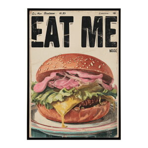 �n���o�[�K�[�|�X�^�[ �A�����J���|�X�^�[ �n���o�[�K�[ �A�[�g ���g���f�U�C�� EAT ME TASTY �J�t�F���� �C���e���A ������� �v�����g�|�X�^�[ �t�H�g �C���X�g ������ ���� �傫���ylm-poster-5