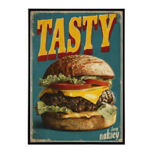 �n���o�[�K�[�|�X�^�[ �A�����J���|�X�^�[ �n���o�[�K�[ �A�[�g ���g���f�U�C�� EAT ME TASTY �J�t�F���� �C���e���A ������� �v�����g�|�X�^�[ �t�H�g �C���X�g ������ ���� �傫���ylm-poster-5