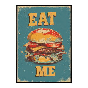 �n���o�[�K�[�|�X�^�[ �A�����J���|�X�^�[ �n���o�[�K�[ �A�[�g ���g���f�U�C�� EAT ME TASTY �J�t�F���� �C���e���A ������� �v�����g�|�X�^�[ �t�H�g �C���X�g ������ ���� �傫���ylm-poster-5