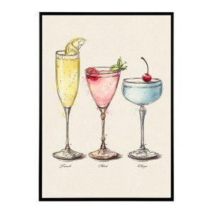 ポスター モヒートポスター おしゃれ バー インテリア アート 北欧風 絵 ウォールアート 酒 カクテル 海外風 カフェ レストラン 英字デザイン おしゃれ フォト イラスト お洒落 特大 大きい