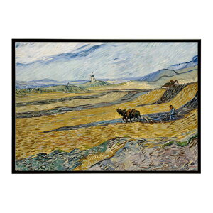 �S�b�z ���i�� Enclosed Field with Ploughman �yVincent van Gogh�z (1889) �G�� �|�X�^�[ �f�W�^�����}�X�^�[ ���� �G ���� ���G ���� �ybn-poster-7689�z